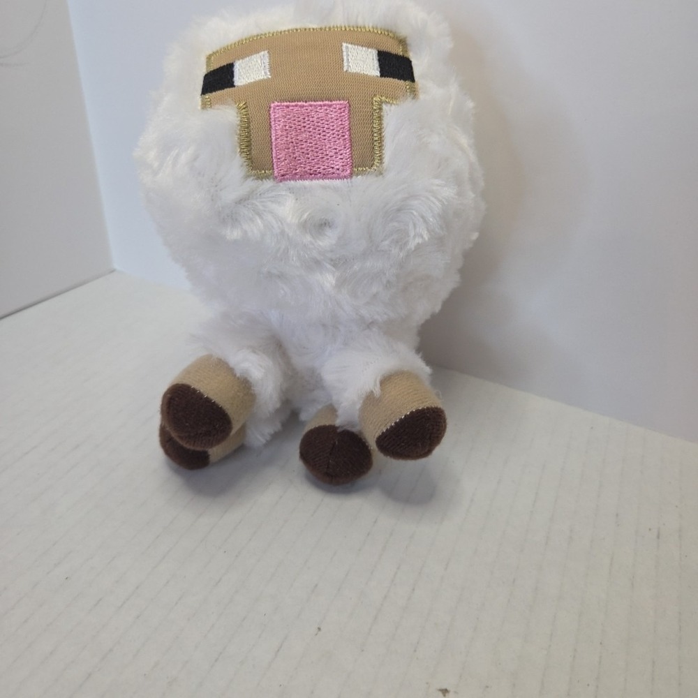 Mojang Minecraft 2014‎ 6" Plush White Sheep Lamb Stuffed Soft Animal Toy J4 - Picture 2 of 6